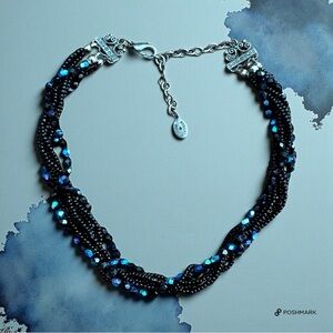 💖 Robert Rose Twisted Multi Strand Beaded Necklace 💖